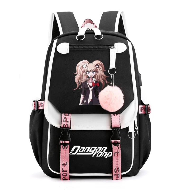 Danganronpa Ouma Kokichi Backpack School Bags Bookbag Cosplay Anime Game Travel Casual Laptop Shoulder Rucksack | Багаж и сумки