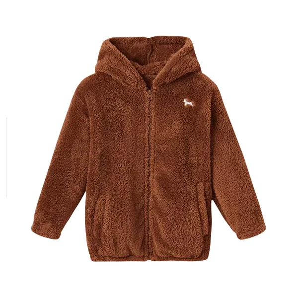 Brown 150 Xiaomi Mijia детская Антистатическая флисовая куртка легкая теплая Модная симпатичная Антистатическая одежда Зимний подарок для дома - Цвет: Brown 150