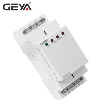 

GEYA GRV8-09 Phase Sequence Relay Phase Failure Relay 8A 2SPDT 36mm Width Phase Monitoring Device 36mm Width