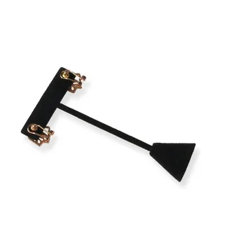 

Exhibition Stud Earring Stand Ornament Velvet Home Jewelry Display Counter Holder Organizer Storage Showcase Hanging T Shape