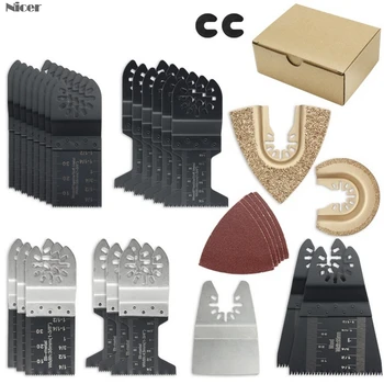 

32pcs Oscillating Multi Tool Saw Blades For Renovator Power Tools As Fein Multimaster Dremel Electric Tools Accessories