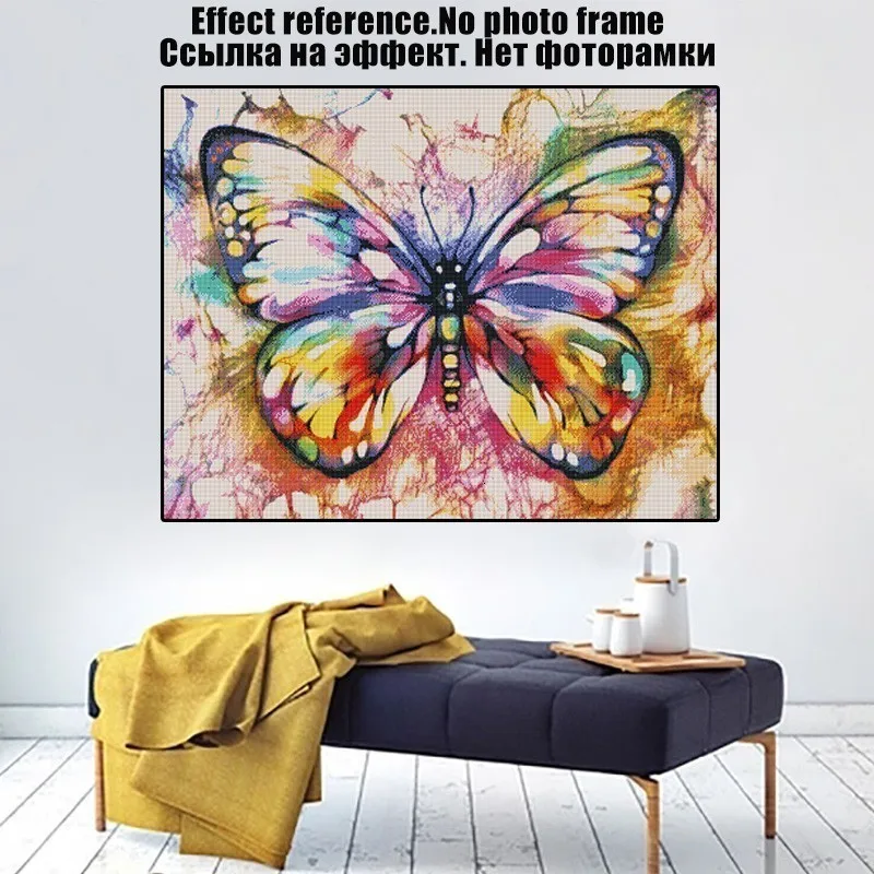 5D DIY полная дрель алмазная живопись красочная Бабочка Diy Алмазная вышивка мозаика ручной работы наборы животный узор домашний декор