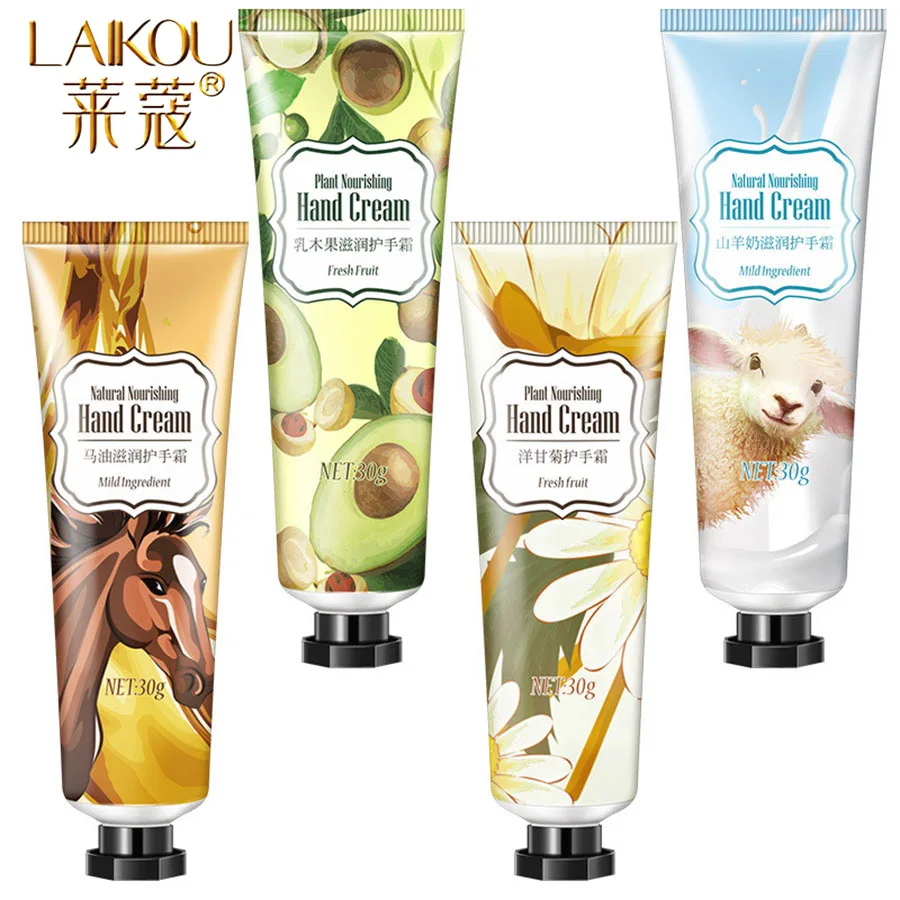 

LAIKOU Brand 30ml Hand Cream Set Moisturizing Hydra Moisturizing Hand Care For Men Womem Whitening Moisturizing Hand Cream Set