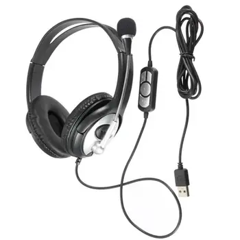

Wired USB Stereo Headphone Gaming Earphone with Microphone Headset for PC Laptop Notebook Music Gift For PC