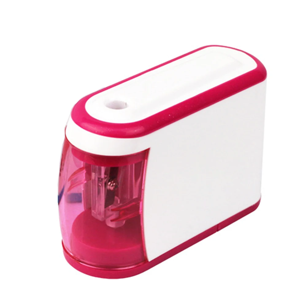 

Quick Battery Powered Office Gift Electric Students Kids Stationery Portable School Auto Plastic Pencil Sharpener Home Non Slip