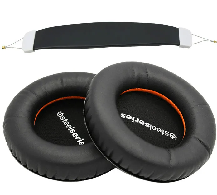 Headphone Replacement Foam Earpads +headband Kussen Pads for Steelseries Siberia V1 V2 Headset Sponge Cushion Earbud Cover