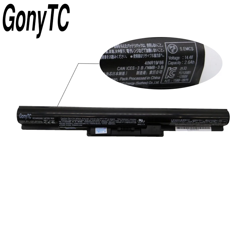 Японская ячеечная VGP-BPS35A Батарея для SONY Vaio подходит 14E 15E SVF1521A2E SVF15217SC SVF14215SC SVF15218SC BPS35 BPS35A натуральная кожа