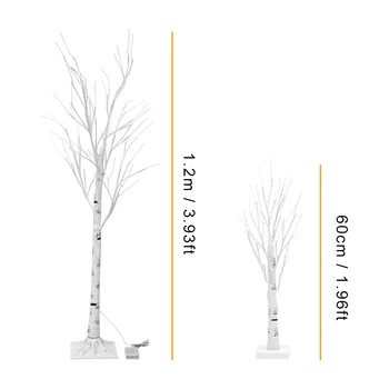 

60cm/120cm Height LED Birch Tree Light LED Landscape Light Decor for Home Party Wedding Christmas Illuminated Tree Lights