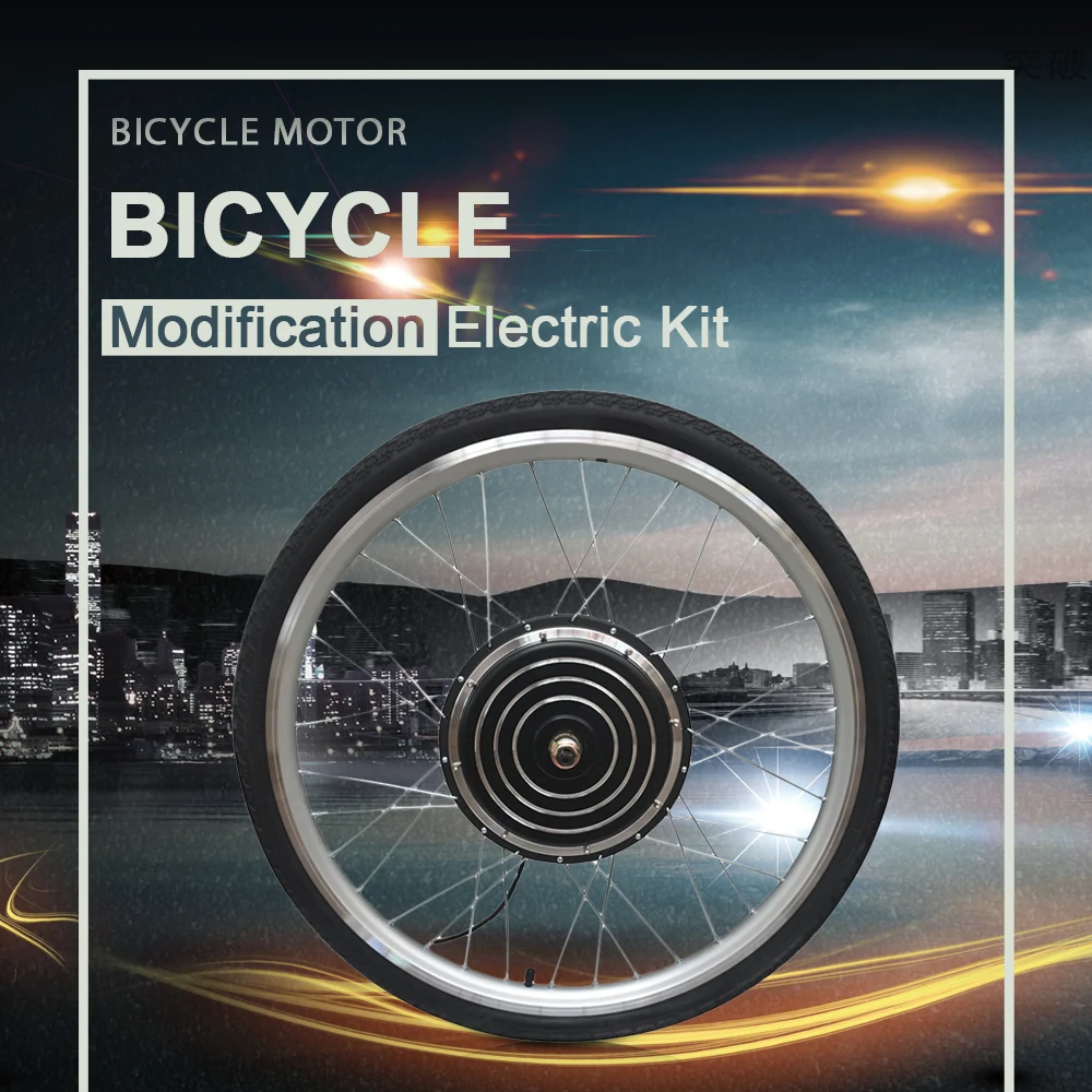 

Electric Bicycle Motor Modification 26 inch Wheel Electric Kit Conversion Kit 48V 1000W 36V 500W Front Rear Hub Motor Wheel
