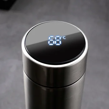 

Intelligent Stainless Steel Thermos Water Bottle Customize Logo Thermo Water Coffee Cup Vaccum Insulated Drinking Mug Travel Cup