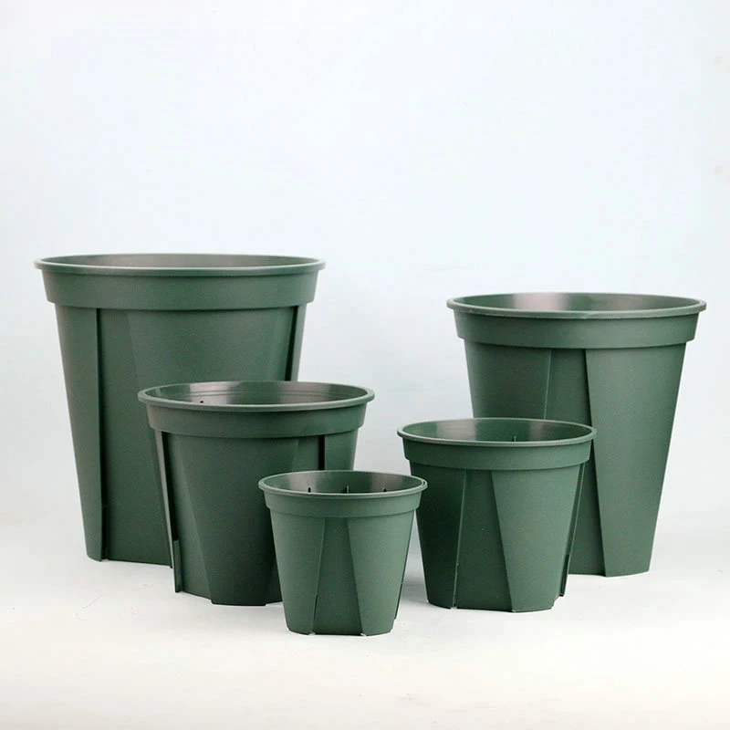 New Plastic Nursery Pots 12/15/18/21/24cm Garden Plant Flower Seedlings Home Garden Supplies