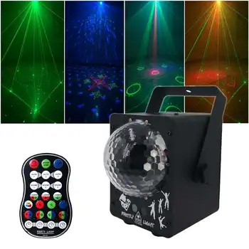 

Disco Light RGB Projector Remote Party Lights DJ Lighting Effect for Dancing Home Wedding Decoration Bar Colorful Night Lamp