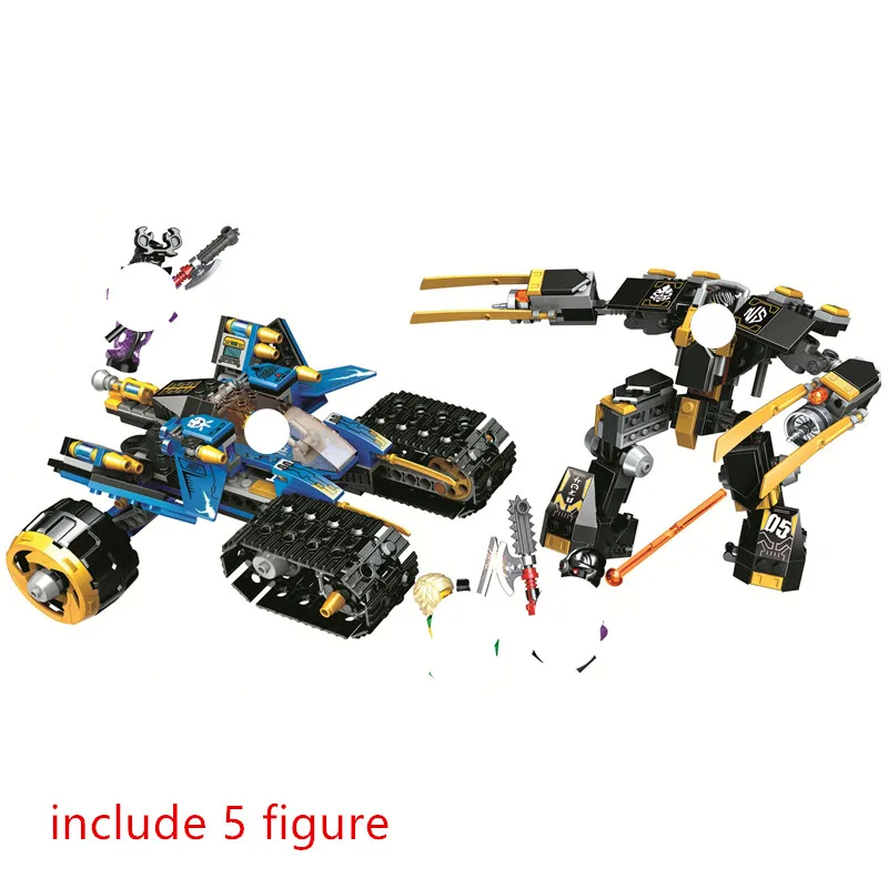 Ninjagoo Legacy Thunder Raider Mech Строительные блоки Набор кирпичей классический фильм Ниндзя
