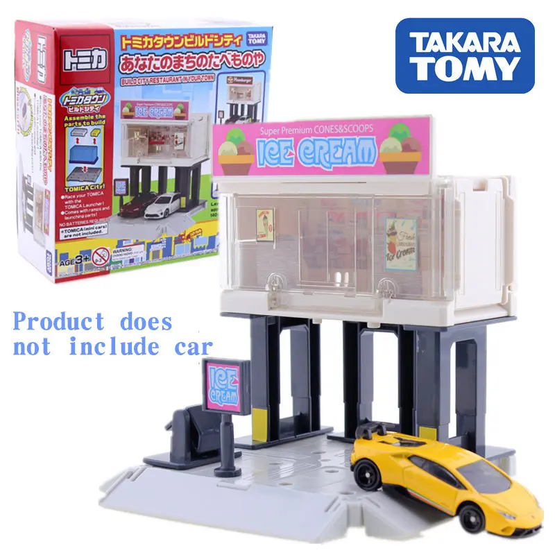 Takara Tomy Tomica город построить город серии сцены аксессуары блоки Ресторан Мороженое магазин, без автомобиля в комплекте