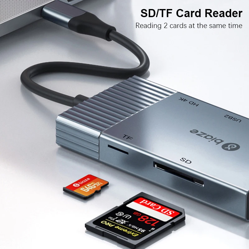 Usb-концентратор Biaze для USB C концентратор 4K HDMI VGA USB 3,0 AUX адаптер док-станция для MacBook Pro/Air huawei Xiaomi samsung S9 S8 type-C концентратор
