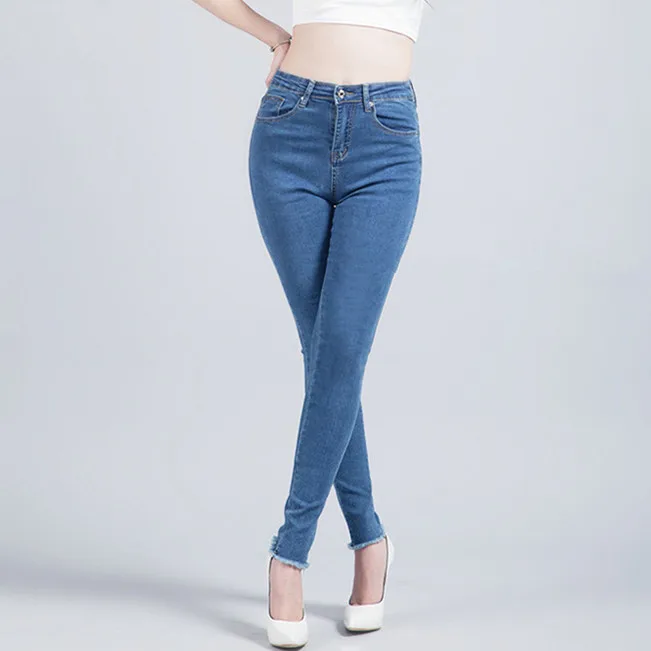 Open Crotchless Outdoor Sex Jeans Pants Women Fashion Zipper Back Skinny High Waist Denim Trousers Hot Sexy Clothes Female