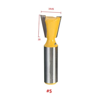 

14 Degree 1/2 Shank Router Drill Bits Dove Tail Straight Joint Chisel Cutter