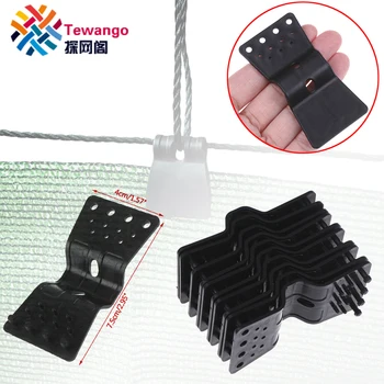 

Tewango 50pcs-Pack Reusable Fixed Clips Plastic Greenhouse Clamps Awning Holder DIY Fabric Cloth Hooks Fasten Hang Expand