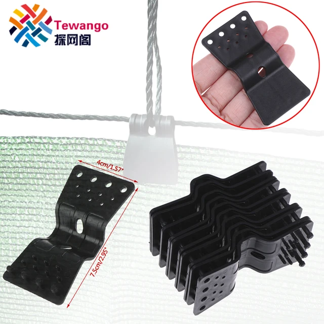 Tewango 50Db-Csomag Újrafelhasználható Rögzített Klipek Műanyag Üvegházhatású Bilincsek Napellenző Tartó Diy Szövet Ruhák Horgok Rögzítse