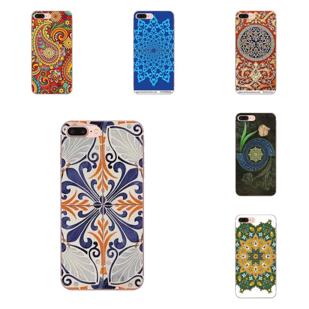 Высококачественная Турецкая Цветочная Мандала для iPhone 11 Pro 4 4S 5 5S SE 5C 6 6S 7 8X10 XR XS Plus