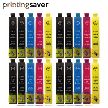 

20x T0611 T0612 T0613 T0614 Ink Cartridges Compatible For Epson Stylus D68 D68PE D88 D88plus DX3800 DX3850 D4200 D3850 DX4200