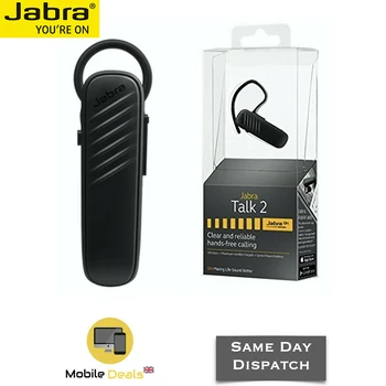 

Jabra Talk 2 Bluetooth Headset with HD Voice Technology with Microphone Up To 9 Hours Black Bluetooth Earphone for Mobile Phones