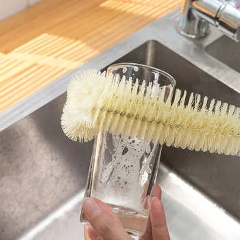 

Household Multi-purpose Brush for Cleaning Cup Water Bottle Brush Hangable Pot Brush for Kitchen SNO88