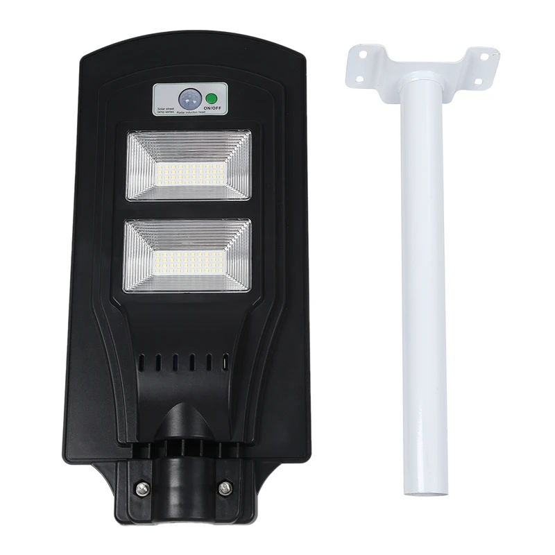 

ABKT-40W Solar Street Light Radars PIR Motion Sensor Light with Arm Waterproof Wall Path Lamp for Park Garden Courtyard