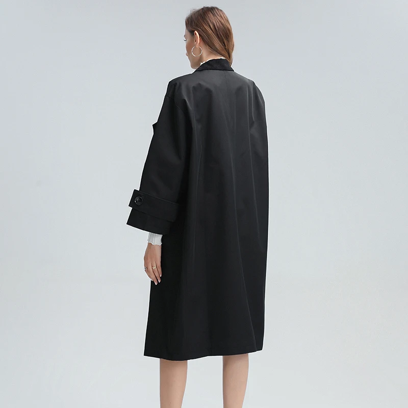 TWOTWINSTYLE Loose Casual Elegant Windbreaker For