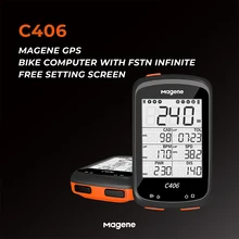 Contachilometri senza fili del tachimetro della bicicletta del Computer della bici di Magene GPS con Display LCD da 2.5 pollici supporto impermeabile Bluetooth Ant Data