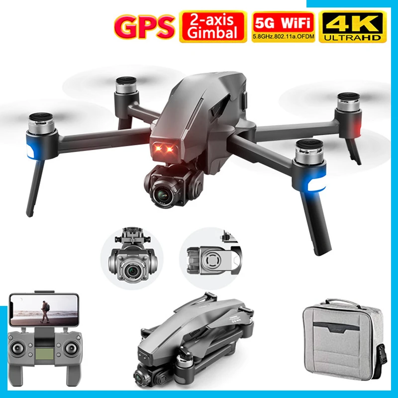 4DRC 2021 M1 Pro 2 drone 4k HD mechanical 2Axis gimbal camera 5G wifi