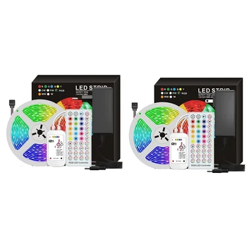 

5m Waterproof LED Strip Lights Flexible RGB 5050 SMD Tape Lights Color Changing with IR Remote for Home Bedroom Decoration