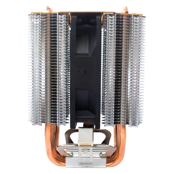 

LANSHUO 6 Heat Pipe CPU Radiator Ultra Quiet I5 Desktop CPU Fan 1366Amd1150 (4-Wire Double Fan Aurora Lamp)