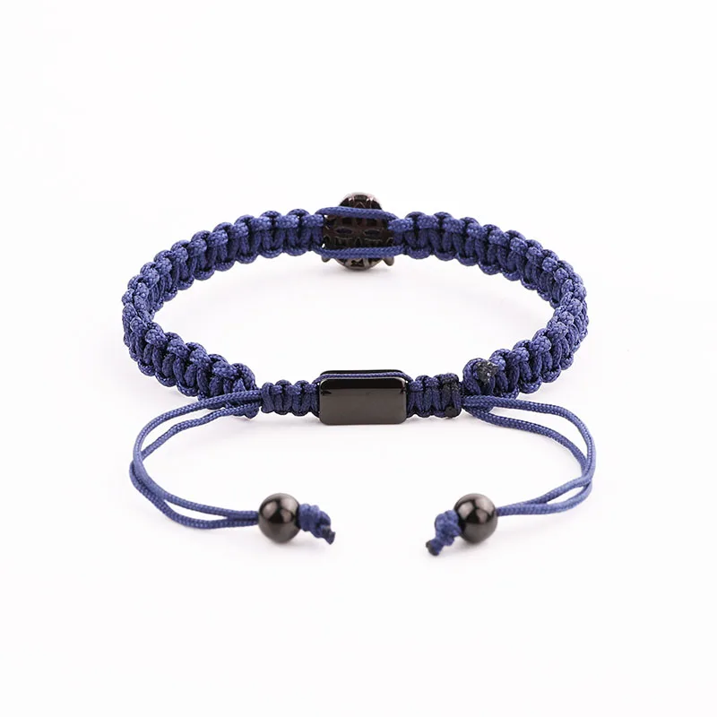 Men women Jewelry Bracelet CZ Pave Cute Leopard Charm Cord Braided Friendship Men Bracelet Gift - Image 3