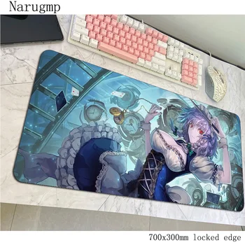 

Sakuya Izayoi mousepad Fashion gaming mouse pad 700x300x3mm computer gamer large mat Halloween Gift laptop desk protector pads