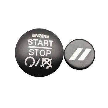

For Dodge Charger 2010-2019 Switch Button Cover Sticker Aluminum alloy Black Decoration