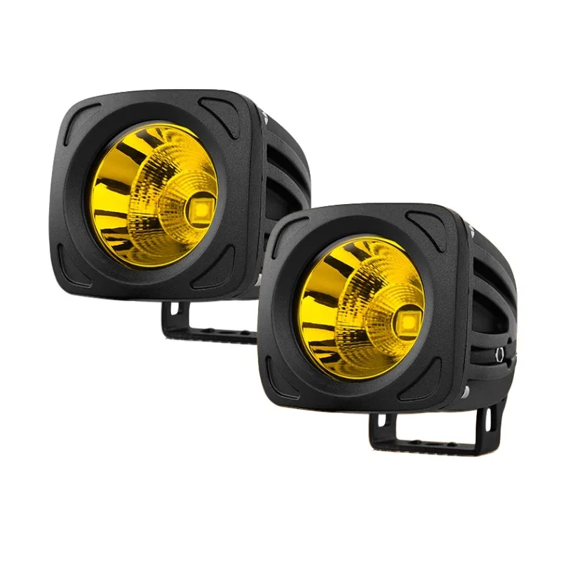 25W Amber 2pcs 25 Вт мотоциклетный Светодиодный точечный светильник для вождения, головной светильник s 12 в 24 В, автомобильный противотуманный светильник для грузовика, внедорожный 4x4 светодиодный противотуманный фонарь, вездеход, внедорожник, лодка, рабочий светильник s - Испускаемый цвет: 25W Amber 2pcs