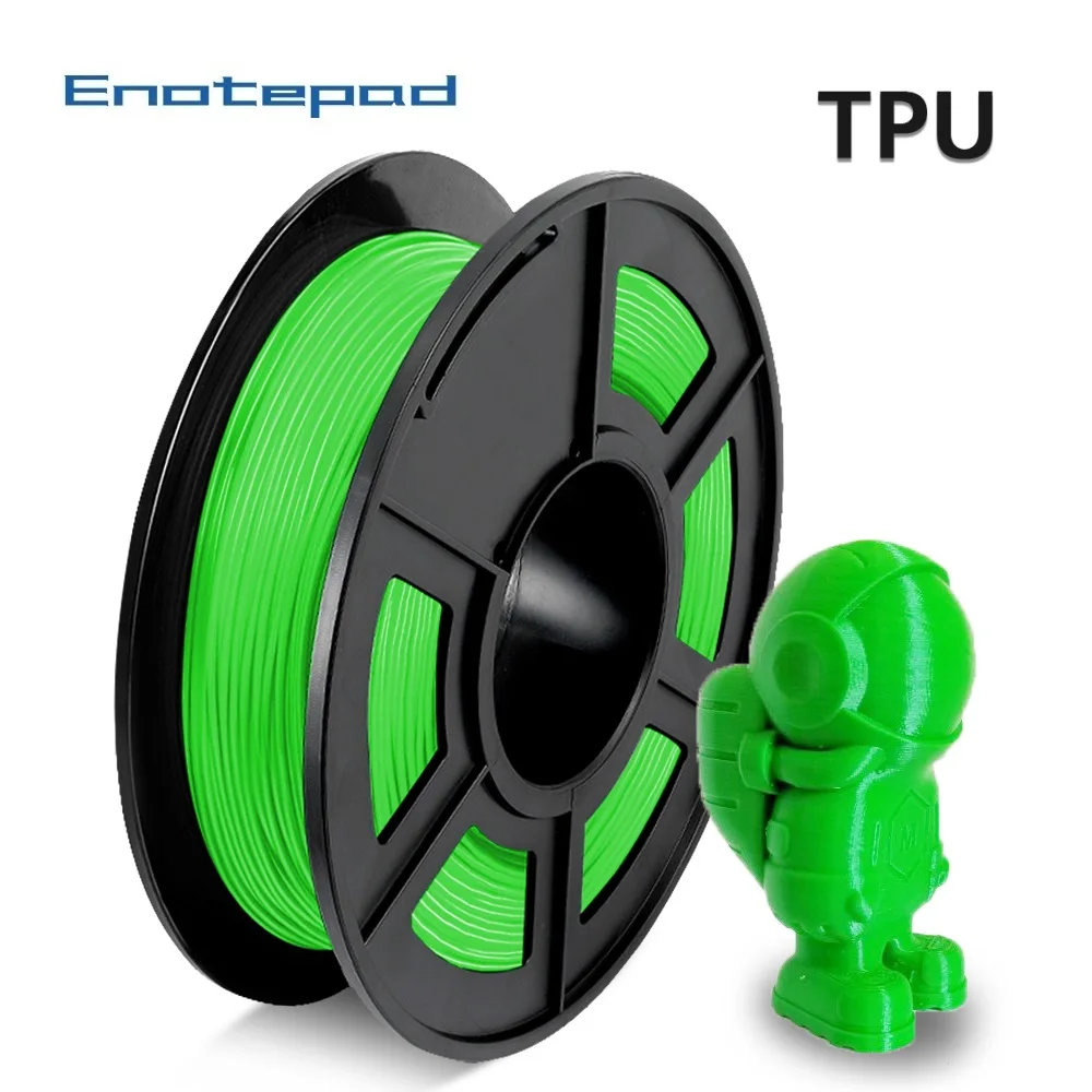 Enotepad TPU Гибкая нить 1 75 мм 0 5 кг новый DIY 3d принтер пластиковая стержень для 3д