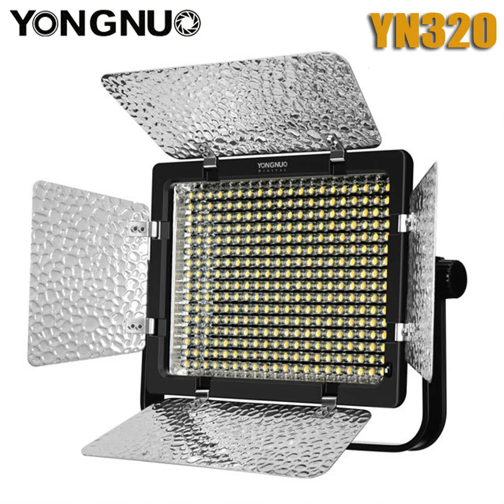 

YONGNUO YN320 Photo Studio LED Panel Video Light with Stand Holder High Brightness Video Light for Canon Nikon DSLR Camera