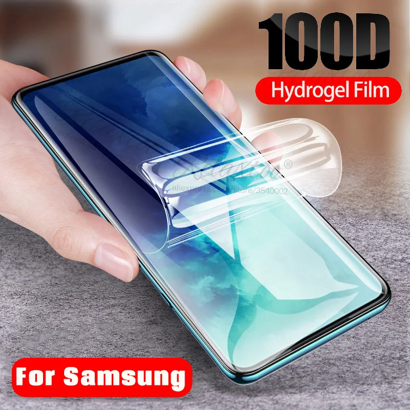 100D Soft Hydrogel Film For Samsung Galaxy S20 Ultra S10 S9 S8 Plus S10E Full Screen Protector Note 10 PLus Not Glas | Мобильные