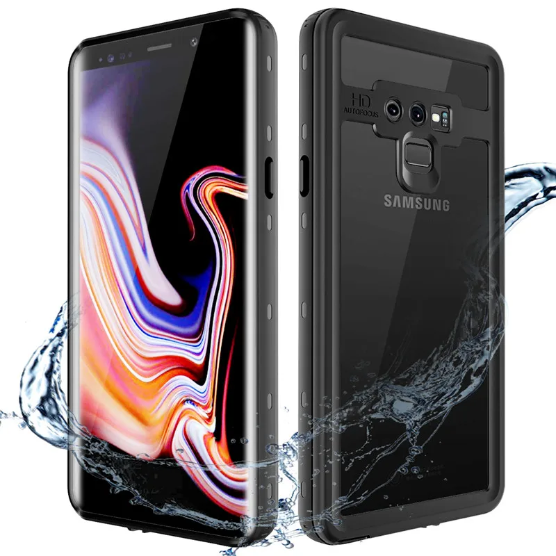 SHELLBOX водонепроницаемый чехол для samsung Note 9 чехол DOT Series PC полная защита от брони противоударный чехол для Galaxy Note 9 чехол - Цвет: Черный