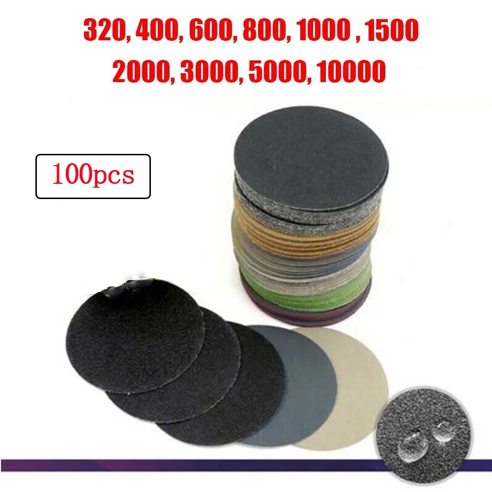 25mm Hook Loop Discs Sanding Paper 800# 10000# Grit Flocking Sponge Sandpaper