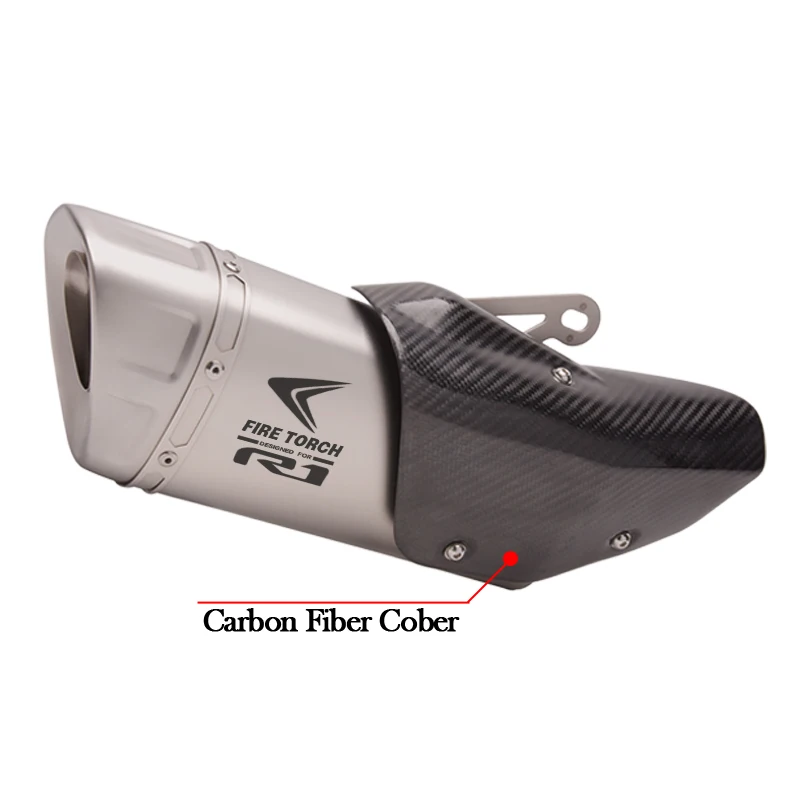 Exhaust System For YAMAHA MT-10 R1M MT10 YZF R1 2015 - 2021 Motorcycle Carbon Fiber Cover Escape Moto Bike Muffler Mid Link Pipe - Image 4