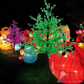 Gratis Schip 6.5ft 1.8M 864 Pcs Hoogte Led Kersenbloesem Boom Outdoor Wedding Garden Holiday Christmas Light Decor Leds