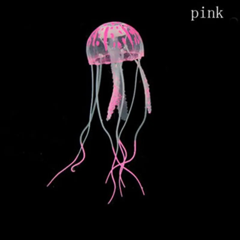 Fluorescent Jellyfish Fish Tank Decoration Authentic Simulation Trumpet Goldfish Decor For The Aquarium Fake Fish Hot