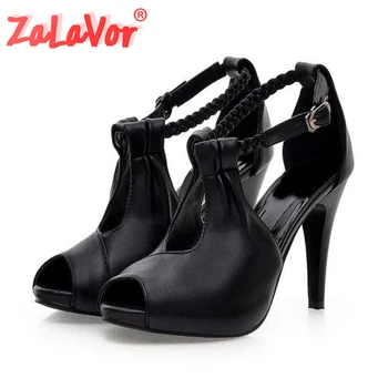 

ZALAVOR Size 30-43 Women High Heel Sandals Fashion Office Ladies Women Sandalias Heels Sandals Women Shoes Size 34-39 PA00579