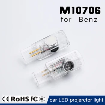 

2Pcs LED Car Door Logo Light Doors Laser Welcome atmosphere lamp Projector Lamp For Mercedes Benz W212 W213 W204 C180 C200 C63
