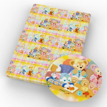 

50*145CM Animal Printed 4 Ways Stretch Knit Fabric for Tissue Sewing Fat Quarters Child DIY Patchwork Fabric,c11594