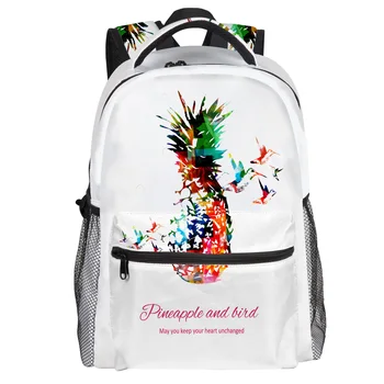 

Colour Geometry Pineapple Backpack College Students Wear Resistance Laptop Backpack Book Bag Casual Sports Bags School Bag