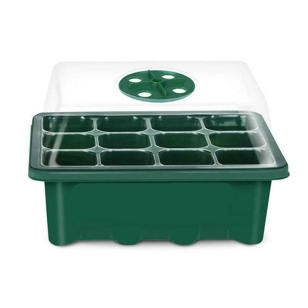 

12 Holes Plant Seed Grow Box Tray Nursery Seedling Starter Thermal Insulation Insert Propagation Seeding Nursery Pot